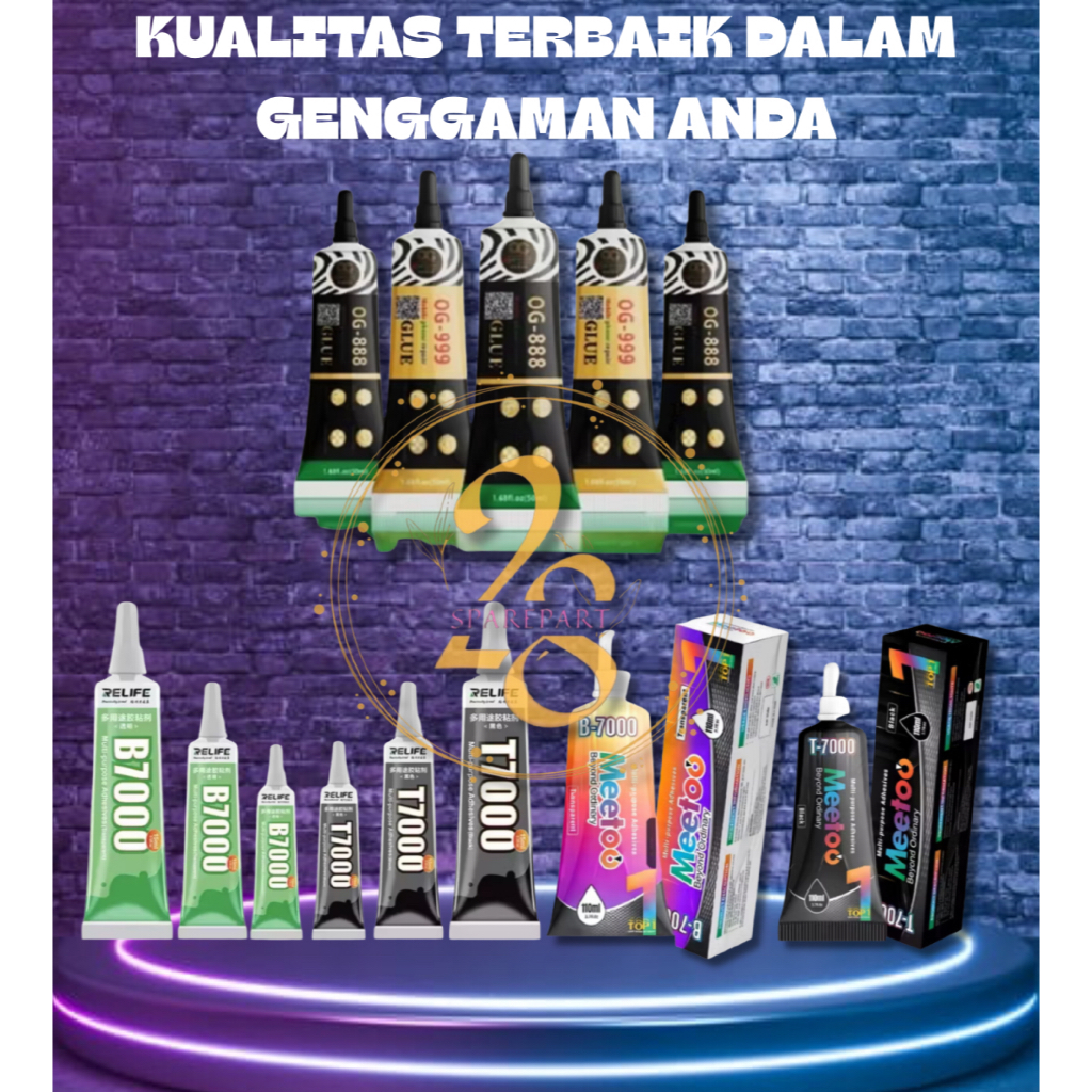 LCD GLUE / TOUCHSCREEN GLUE B-7000 / T-7000 MEETOO / OG SUPER / RELIFE (15ML / 50ML / 110ML)