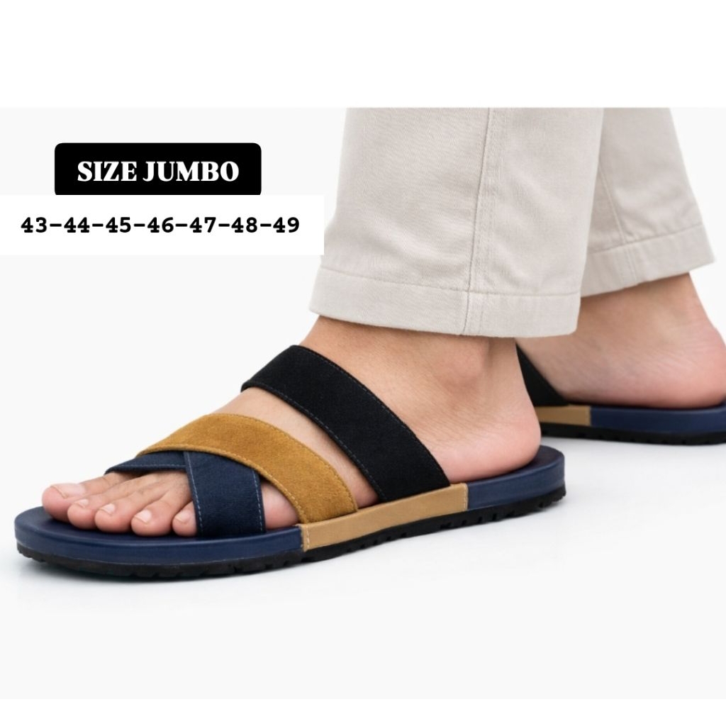 MKR-201 Super JUMBO รองเท้าแตะผู้ชาย 44-45-46-47-48-49 Premium Flip Flops BIG Size Mens BIG Feet Xavier รองเท้าแตะ