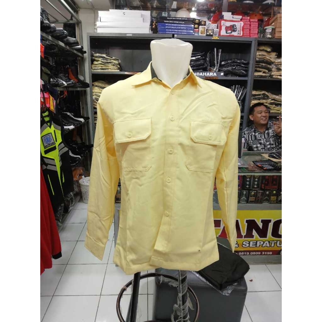 Cream SUS PDH Uniform/Cream Long Sleeve PDH Uniform with Black Collar