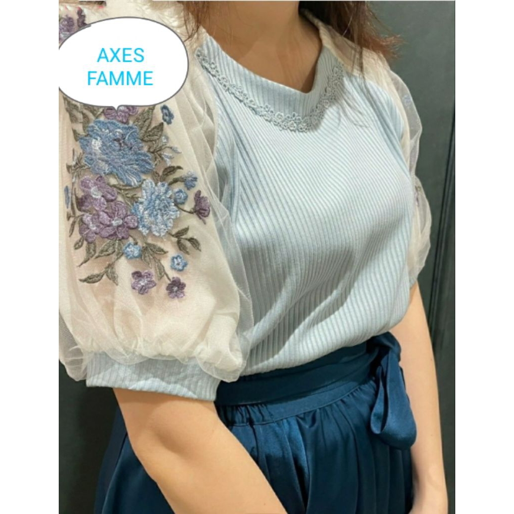 AXES FAMME TOP แขนปักบอลลูน
