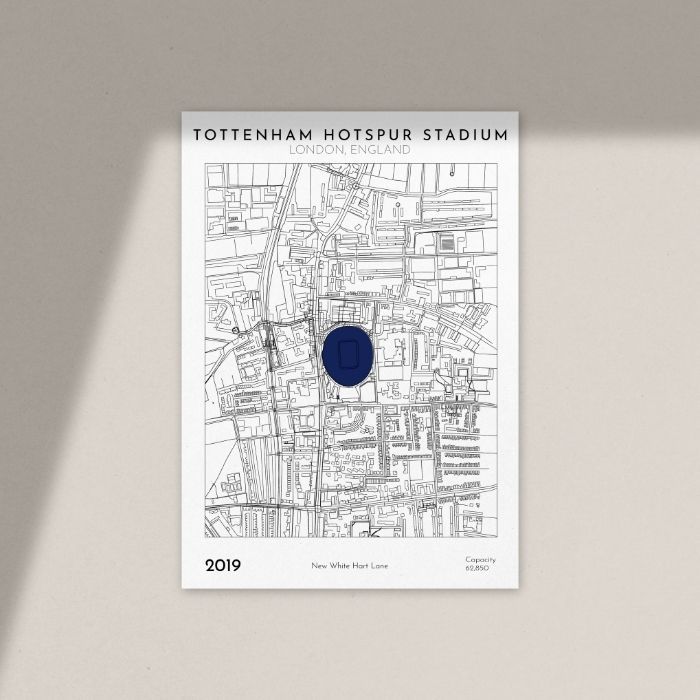 Tottenham Hotspur Stadium Wall Art Football Wall ตกแต่งสําหรับแฟนๆ Spurs