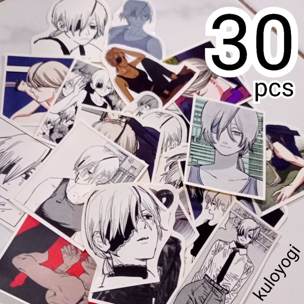 Quanxi Chainsaw Man สติ๊กเกอร์อนิเมะ 30 ชิ้น Chainsawman Quanxi Journal Diary ชุดสติ๊กเกอร์