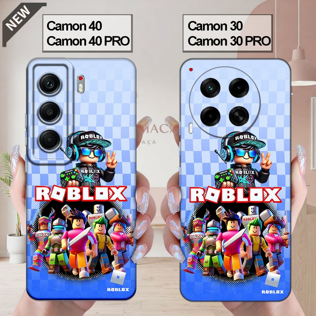 เคส Tecno CAMON 40 | CAMON 40 Pro _เคส CAMON 30 | CAMON 30 PRO - ปลอกสีดําใสยืดหยุ่น