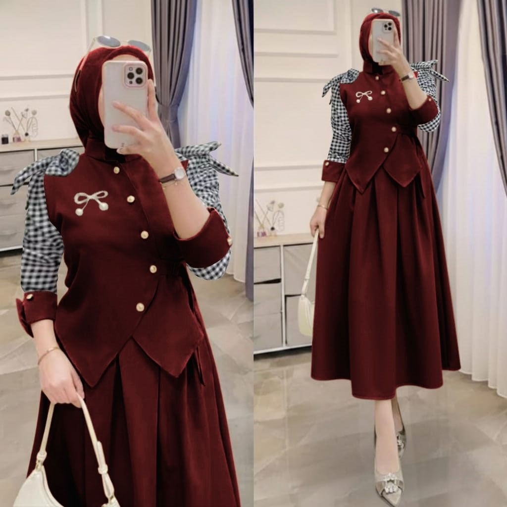 ผู้หญิง Sari Robe 2026 ใหม่สาว Gamus Gammis 2026 Gsmis ผู้ใหญ่ชุด Luxury Gamus Gsmis Longdris Syari 