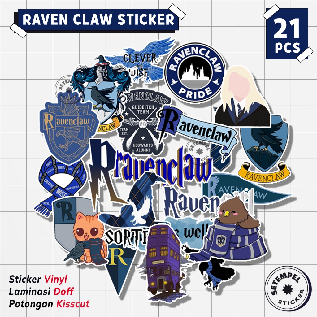 RAVEN CLAW สติ๊กเกอร์แพ็ค 21 ชิ้น | สติ๊กเกอร์ไวนิลก้ามปู Raven