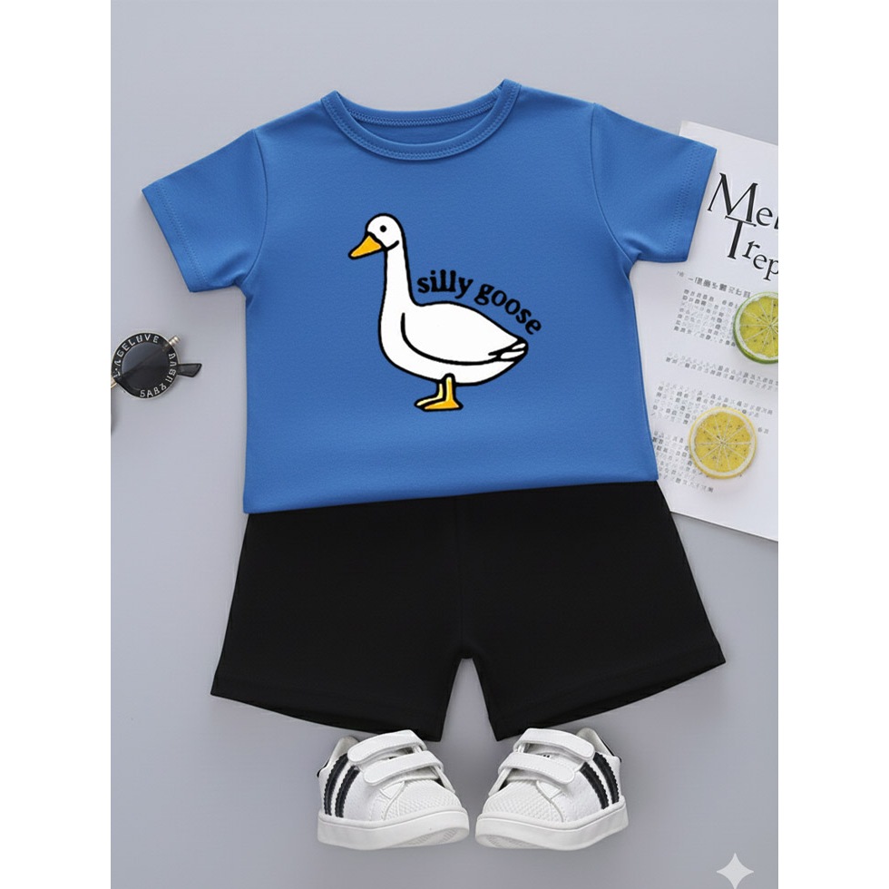 ชุดเสื้อยืด Distro สําหรับเด็กชายและเด็กหญิง อายุ 1-5 ปี Swan Motif