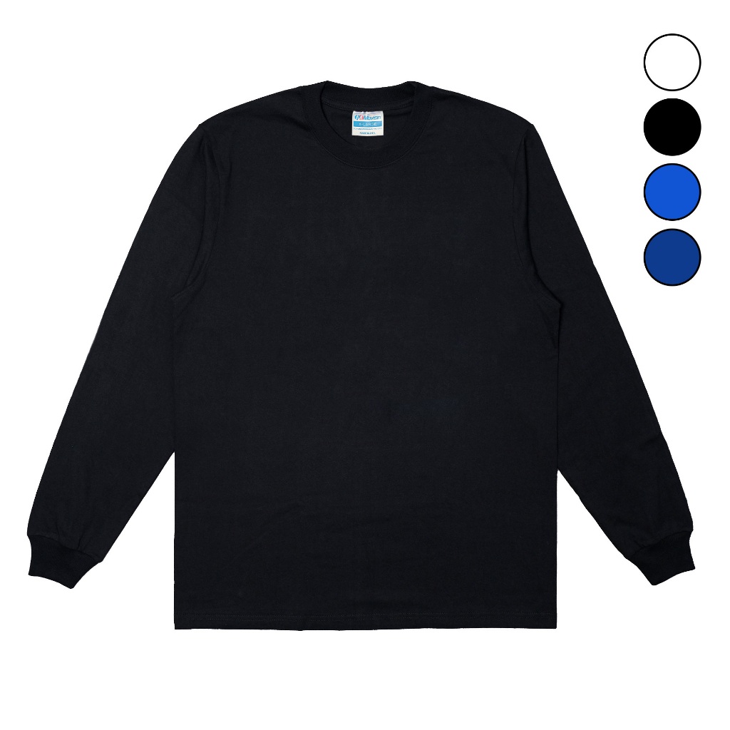 Muvisin Blank เสื้อยืดแขนยาว HEAVY Weight Cotton 16s เสื้อยืดแขนยาวธรรมดาขนาดร่างกาย/ในตัว