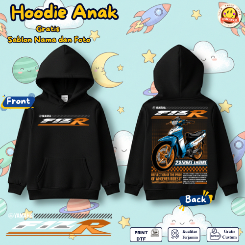 YAMAHA F1ZR MOTORCYCLE KIDS HOODIE JACKET FLEECE SWETER DMOOND