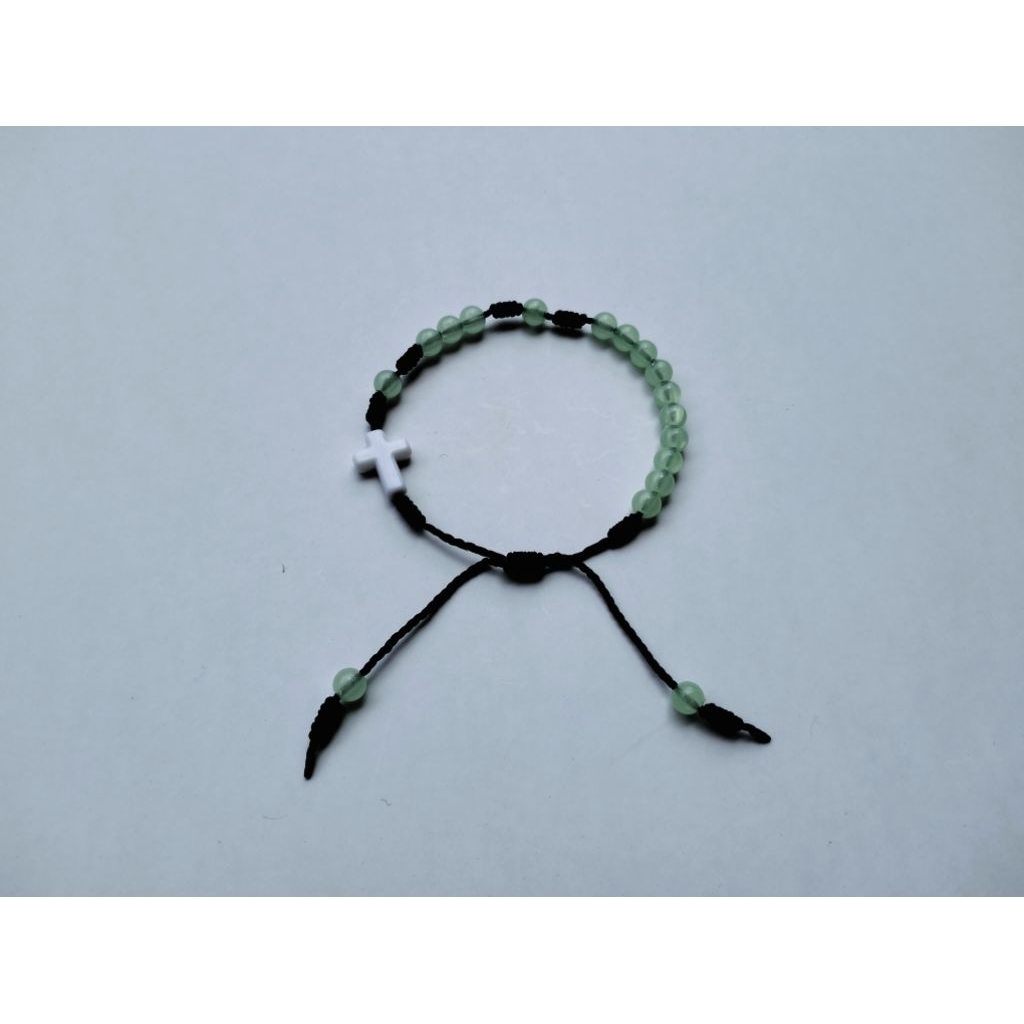 G1318 PREMIUM PHOSPHRUS CROSS ROSARY BRACELET