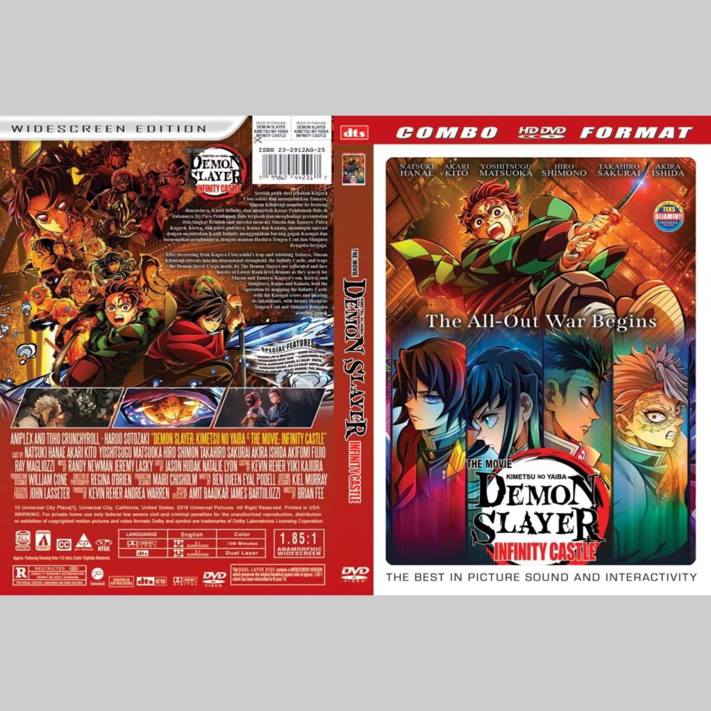 DEMON SLAYER KIMETSU NO YAIBA THE MOVIE เทปการ์ตูน: INFINITY CASTLE (2025)