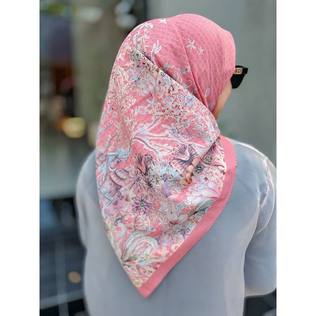 MERMAID SERIES GEORGIA PEACH COLOR/ Rahimahscarves