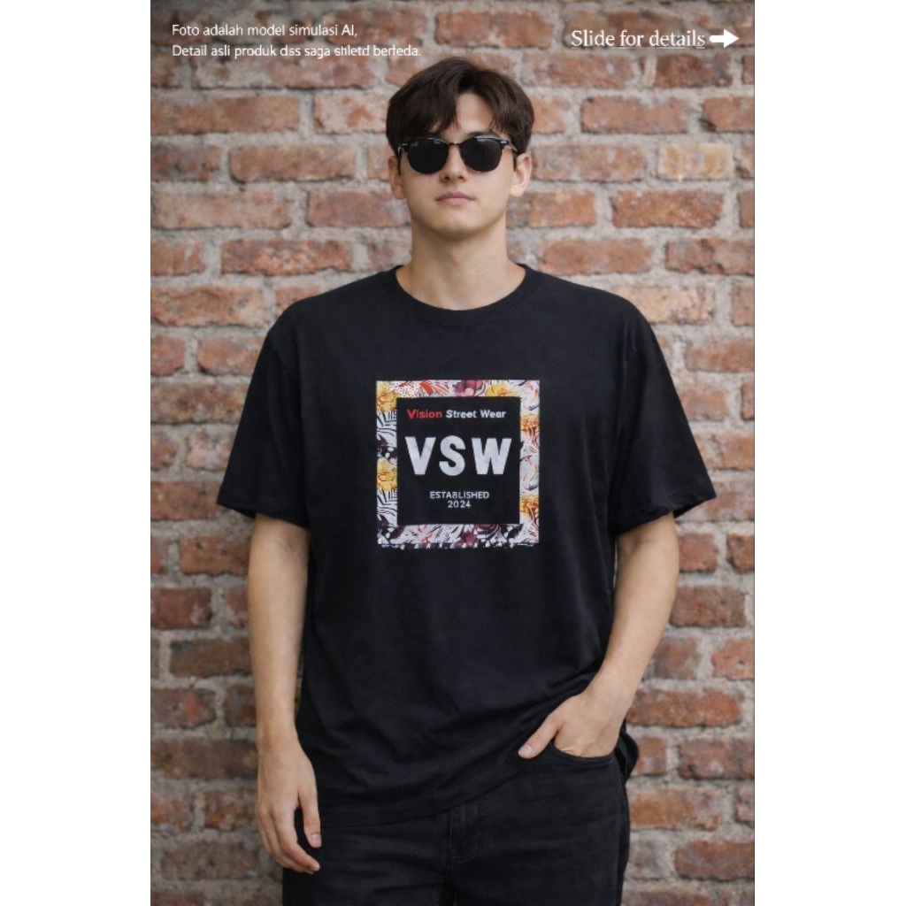 V*SION STREET W*AR 0R1 เสื้อยืด ไซส์ L (P68 x L57)