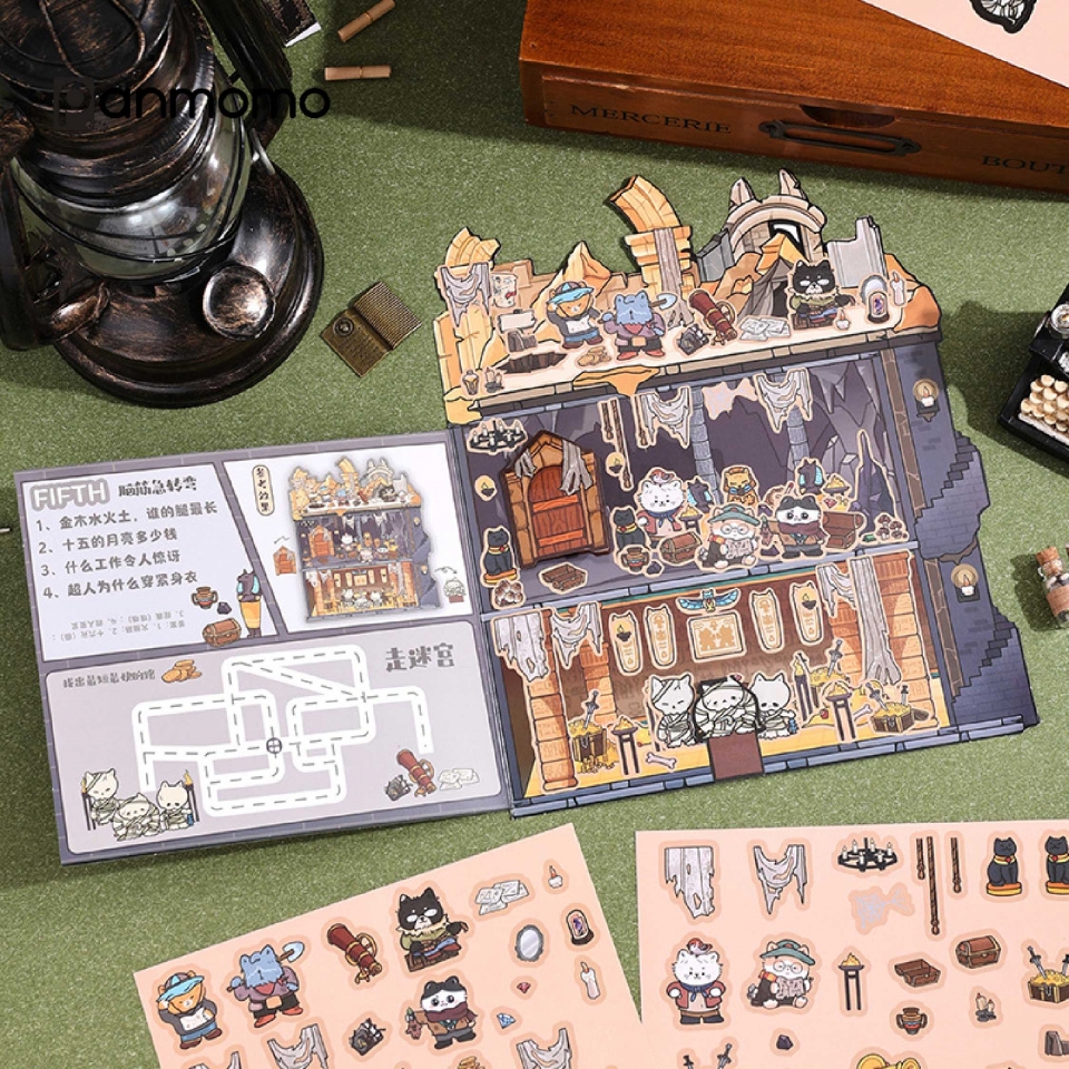 สติ๊กเกอร์ DIY โรงแรมแมววิเศษ / สติ๊กเกอร์ DIY