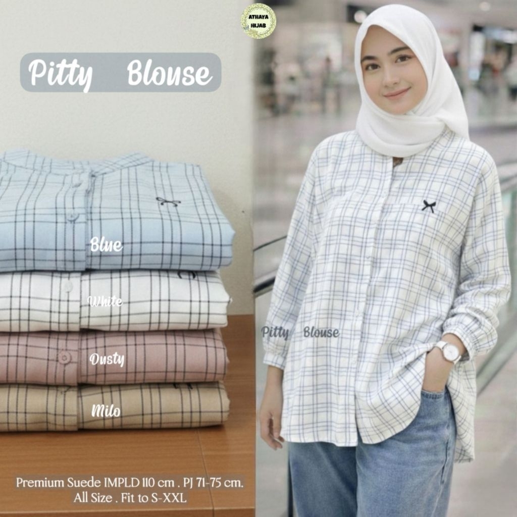 Pitty Blouse Premium Suede Womens Top by Athaya