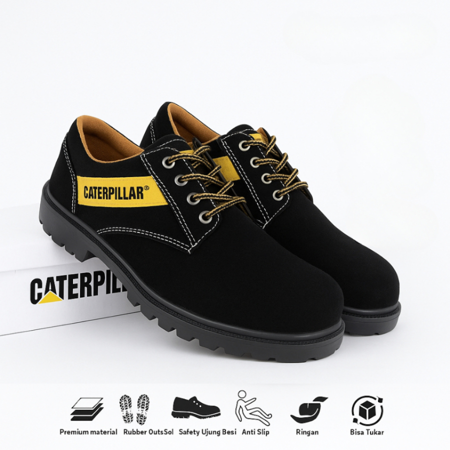 !! CATTERPILAR SBY MENS STEEL TOE SAFETY BOOTS รองเท้าสําหรับ FIELD WORK