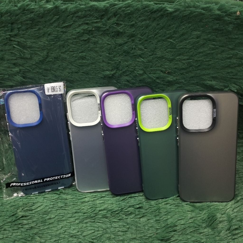 OPP0 RENO 15 5G Hybrid IMD Matte Plate Hologram Casing Case RANDOM