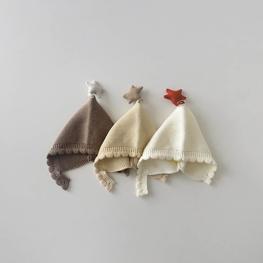 BABY BONNET หมวก NEWBORN ถั่วเด็ก UNISEX ทั้งหมดขนาด 0-2 ปี 152 เด็ก KNITTED ถั่วเด็ก KNITTED หมวกเด