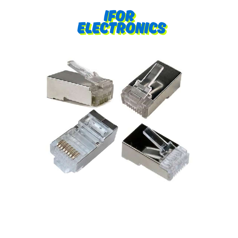 RJ45 CAT 6 เหล็กเชื่อมต่อ RJ 45 CAT6 โลหะเหล็ก LAN CONNECTOR