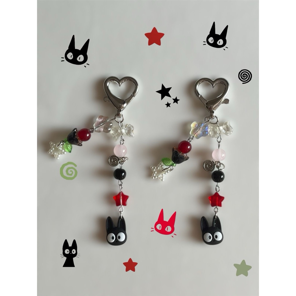 พวงกุญแจ GANTUNGAN Ghibli Jiji // พวงกุญแจจิบลิ