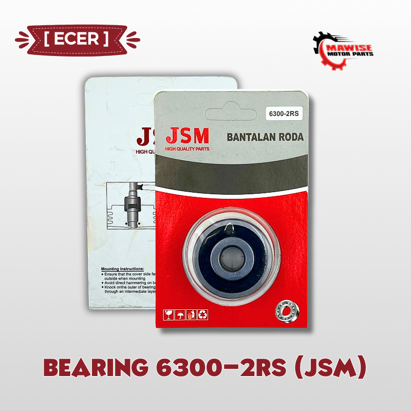 [RETAIL] BEARING 6300-2RS JSM - BEARING LAHER PRESS 6300-2RS
