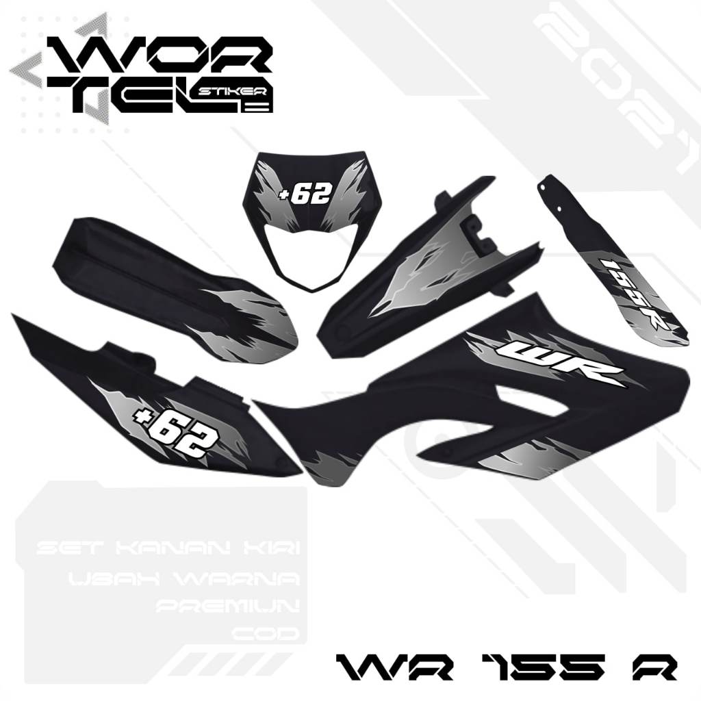 WR 155 Striping - WR155 Retro Transparent Sticker Vol 1 (ตัดแล้ว)
