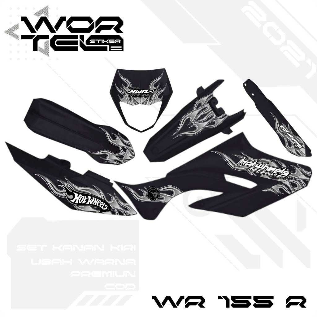 WR 155 Striping - WR155 Hotwheels Transparent Sticker (ตัดแล้ว)