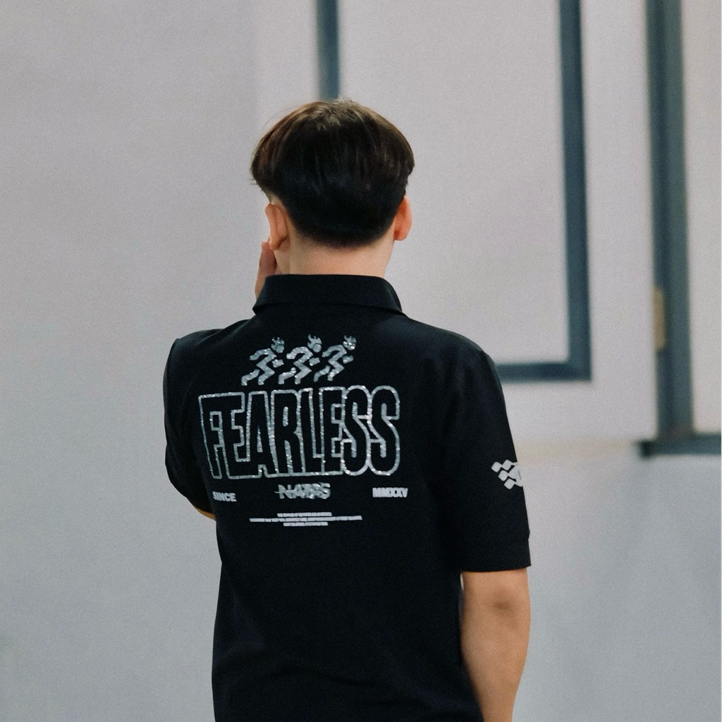 NatasOfficial.id FEARLESS Zipper YKK เสื้อโปโลผู้ชายคุณภาพสูง Pique Unisex Cotton Pique