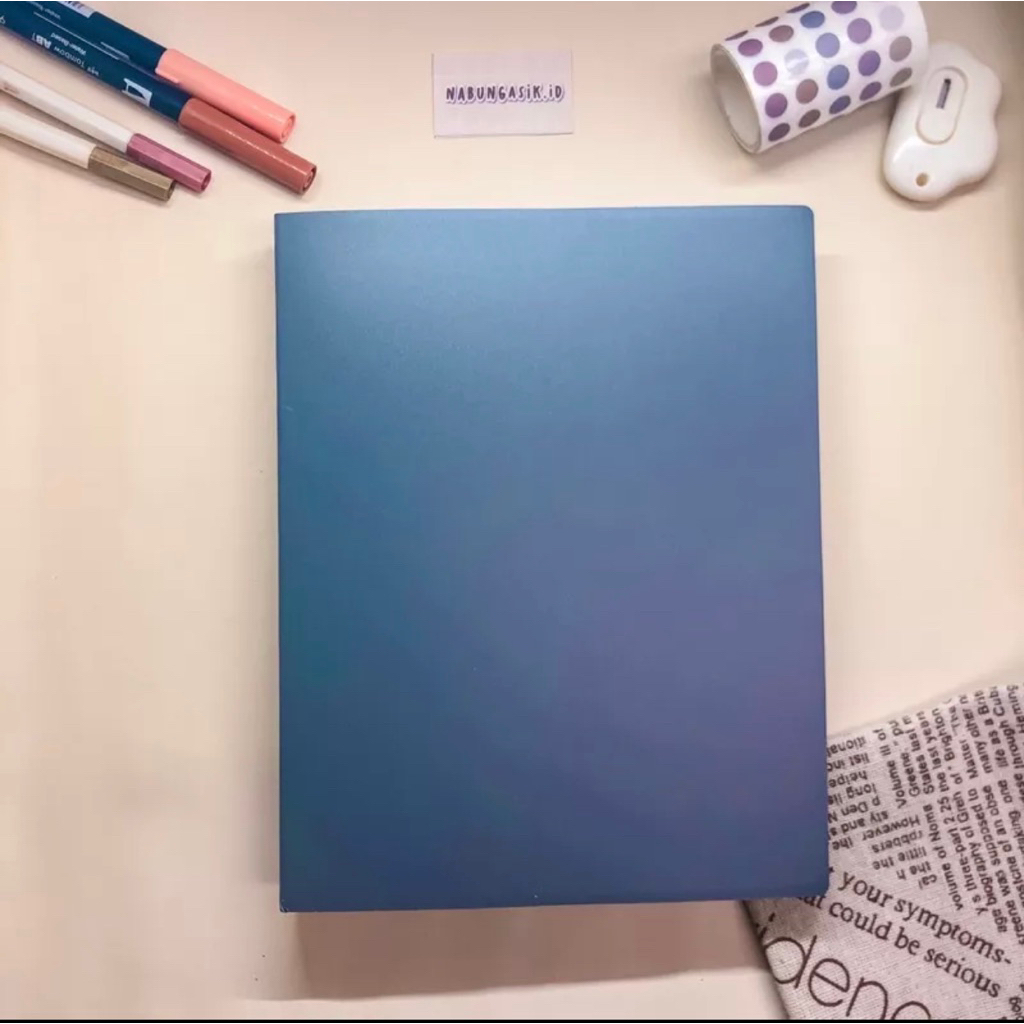 BINDER ZIPLOCK RING A5 BINDER FINANCIAL A5 LILAC|เครื่องเข้าเล่ม