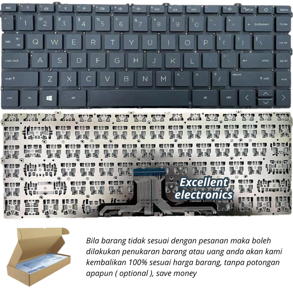 คีย์บอร์ด HP Pavilion 14-DV / 14-DV0514TX / 14-DV0065TX thumbnail 4