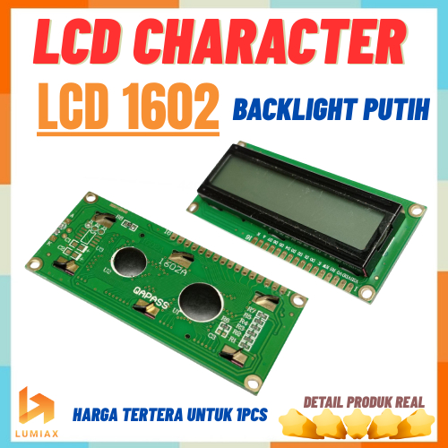 LCD 16X2 LCD 1602 โมดูล LCD สีดําสีขาว LCD สีขาวสําหรับ ARDUINO