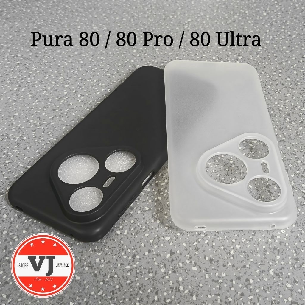 Softcase Huawei Pura 80 / 80 Pro / 80 Ultra Case Silicone TPU Black Matte