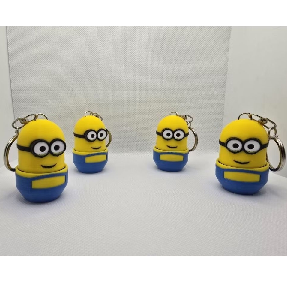 GANTUNGAN Fidget Clicker Minions Keychain - ของเล่นคลายเครียด