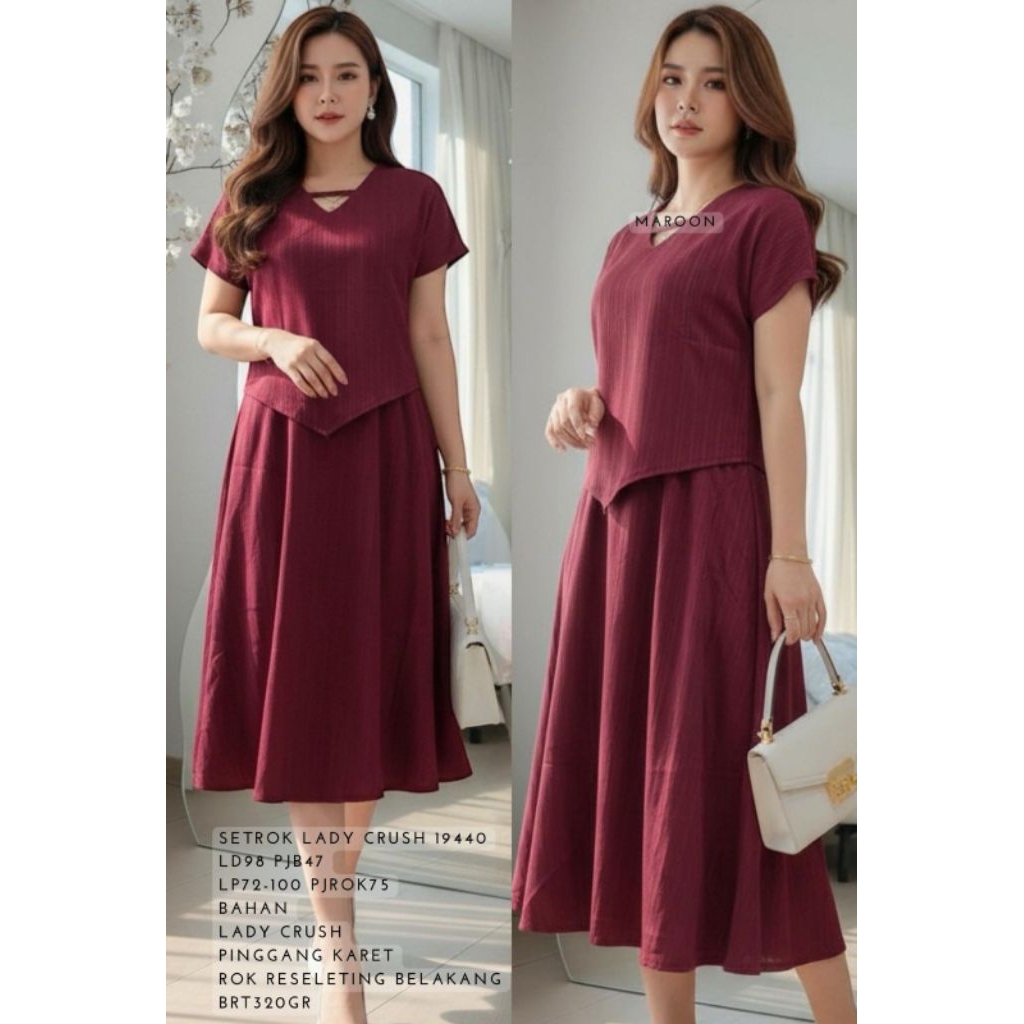 LADY SKIRT CRUSH SET 19440