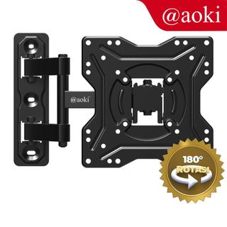 AOKI Bracket TV Full Motion Swivel Arm untuk Televisi 19-60 Inci, Smart TV, LED LCD TV, Monitor Layar dengan Kapasitas hingga 30 Kg