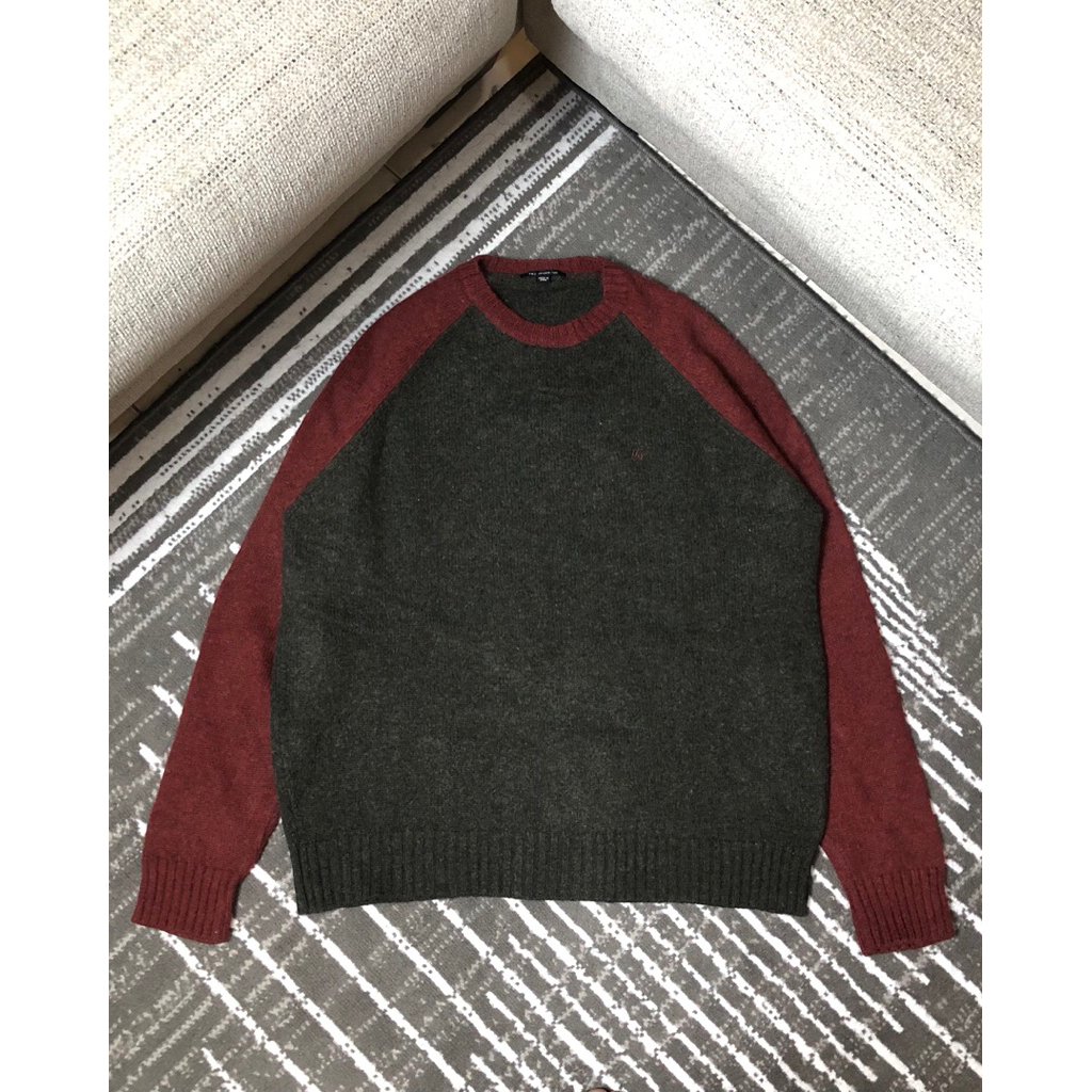 SWETER BY TBJ JEANS WITH DARK GREY MAROON COLOR