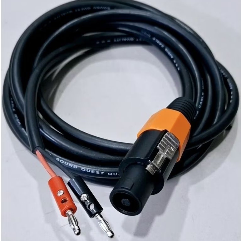 SPEAKON TO BANANA NL4FX สายลําโพง 5 10 15 20 25 30 เมตร LENGTH