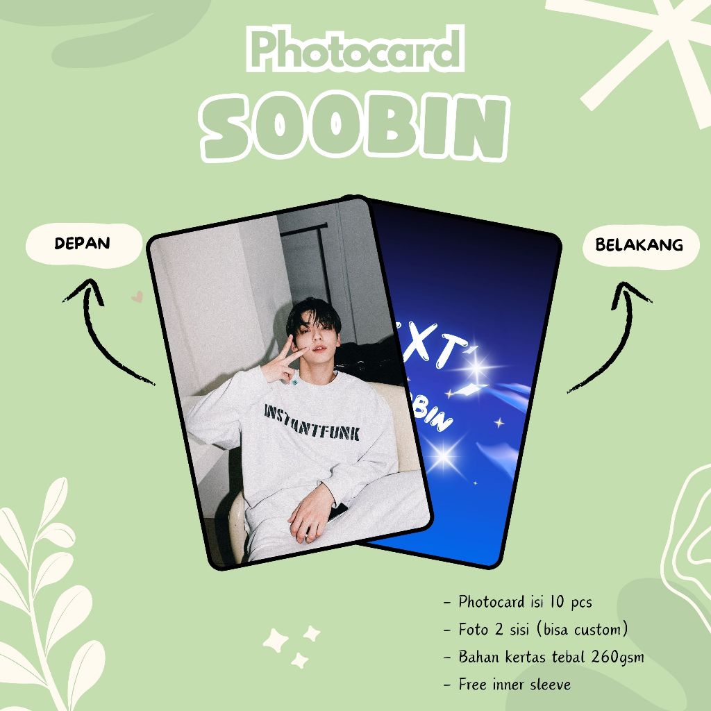 (10 ชิ้น) SOOBIN TXT PHOTOCARDS