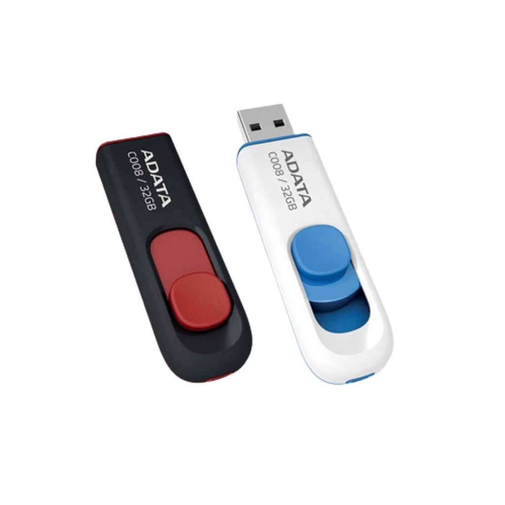 ADATA C008 รับประกันแฟลชไดรฟ์ USB2.0 5Y แบบเลื่อนได้ 32GB