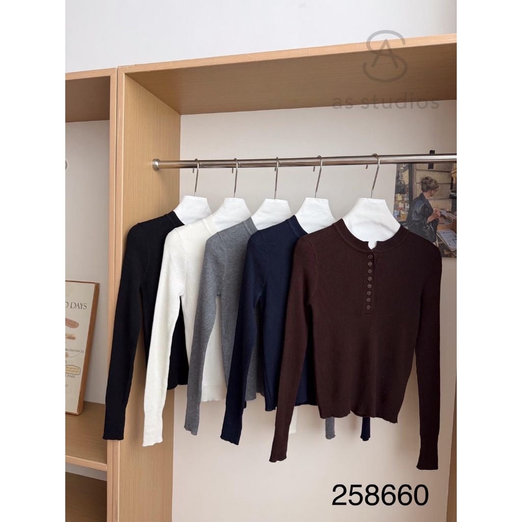 [LC] ONE-K 258660 LONG-SLEEVED KNIT TOP