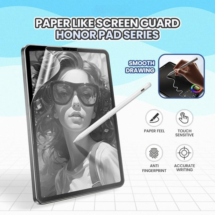 Anti-Scratch Paperlike สําหรับ HUAWEI HONOR PAD X7 8.7 / HONOR PAD X9A 11.5" INCH /HONOR PAD 10 12.1