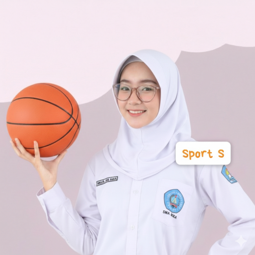 Wide S Pet Sport Hijab หนา / เสื้อสําเร็จรูป S Hijab / Sport S Bergo