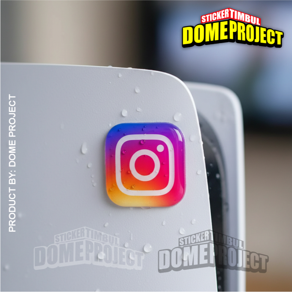 IG ICON STICKER FLEXIBLE WATERPROOF RESIN EMBLEM