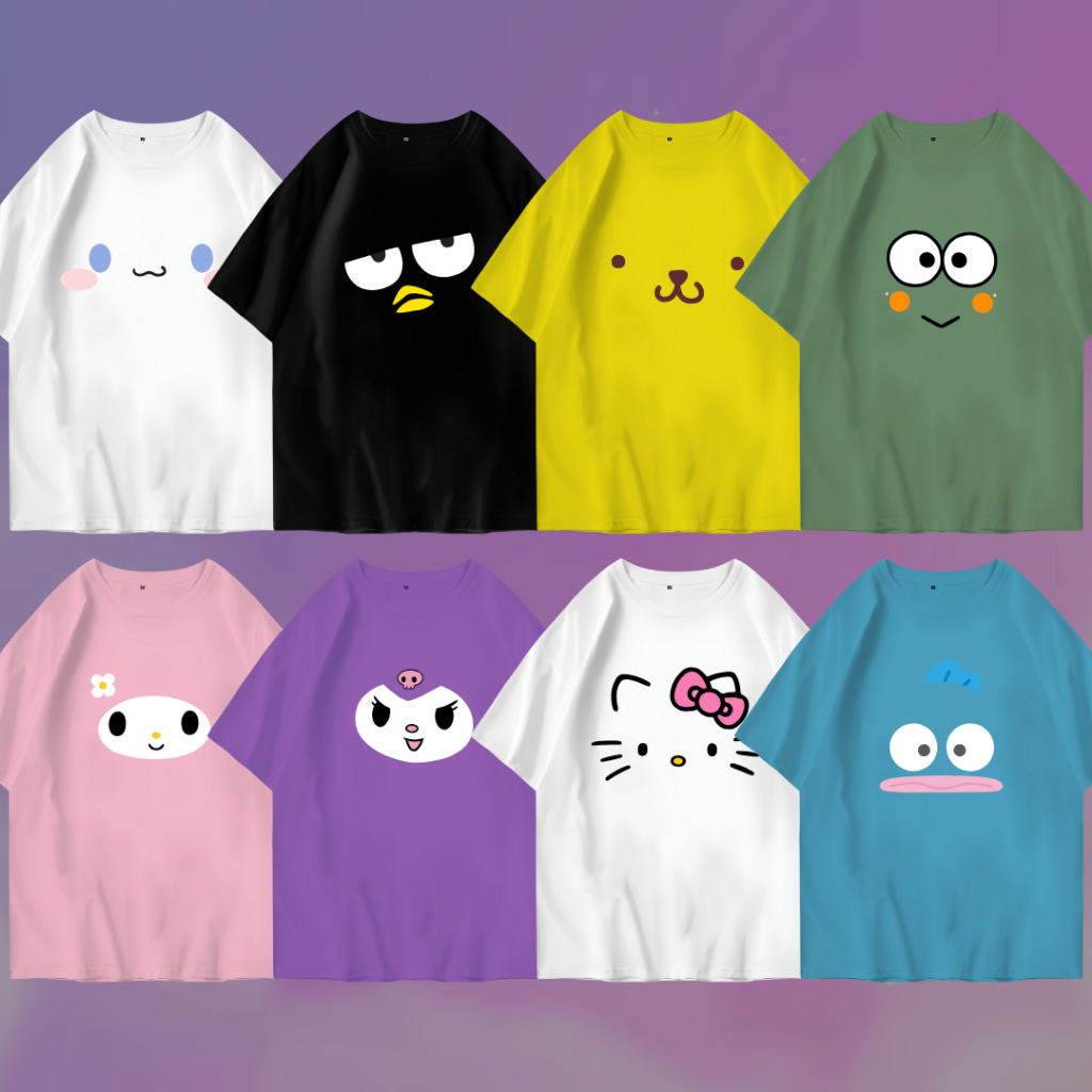 เสื้อยืด ไม่จํากัดเพศ สําหรับผู้ใหญ่และเด็ก | เสื้อผ้าคู่รักครอบครัว | Unisex S4nr10 kur0m1 m3l0dy p