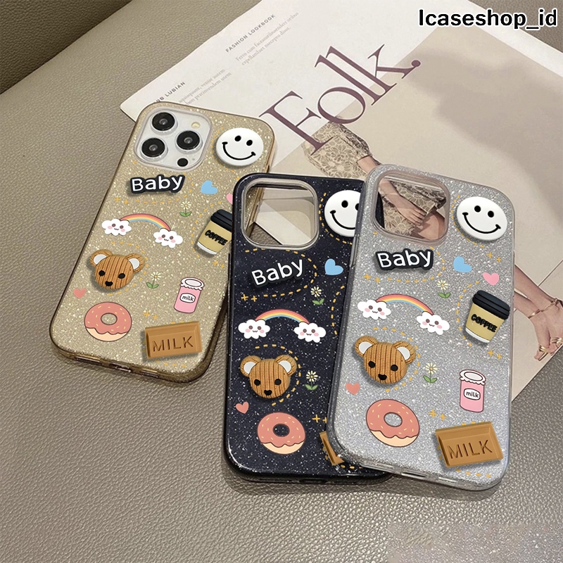 CASING CASE GLITTER BLINK สําหรับ XIAOMI REDMI A1 A2 A5 8 8A 9 9A 9C 9T 10 12 12C 13 13C 14C 15C 15T