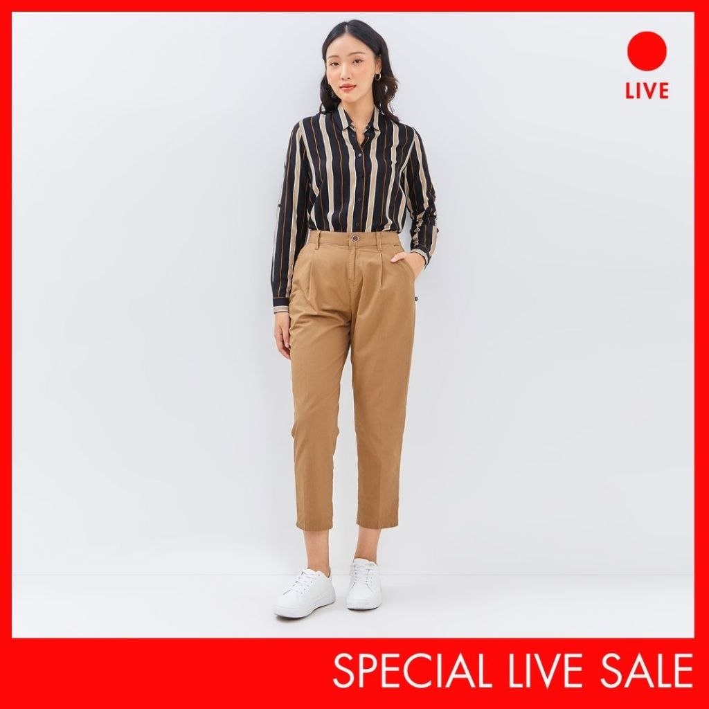[CLEARANCE] Special Live C2 Welvey Brown Pants สําหรับผู้หญิง