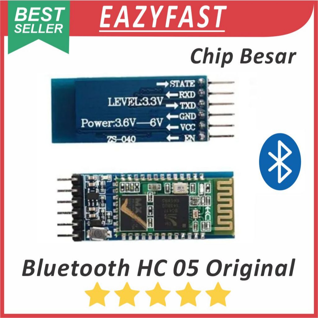 โมดูลบลูทูธ BT HC-05 HC05 HC 05 ชิปขนาดใหญ่เดิม CST MX Arduino โมดูล TTL ไร้สาย Serial
