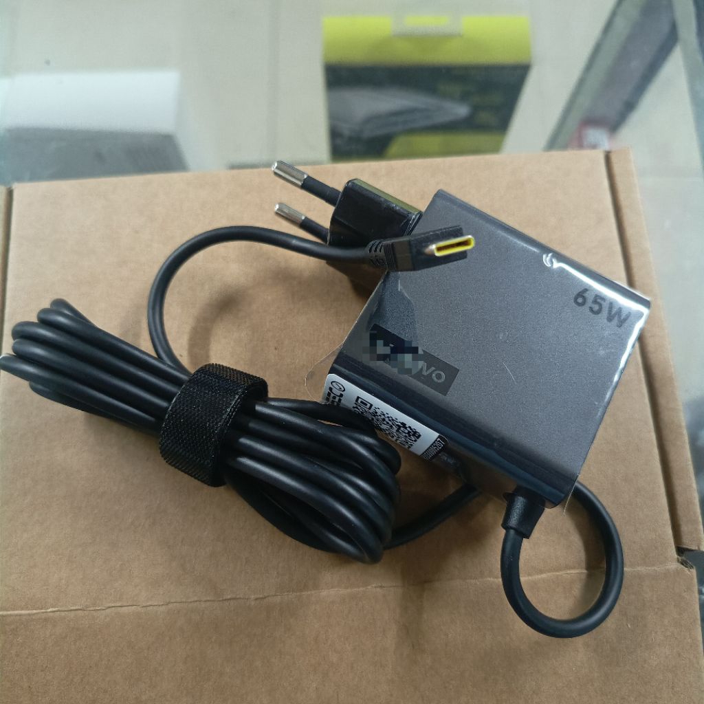 ADAPTER CHARGER 65W USB TYPE C รุ่นใหม่รุ่นใหม่ ADLX65CCGE2A 5A10W86268 WALL PLUG EU 100-240V 5V 3A 