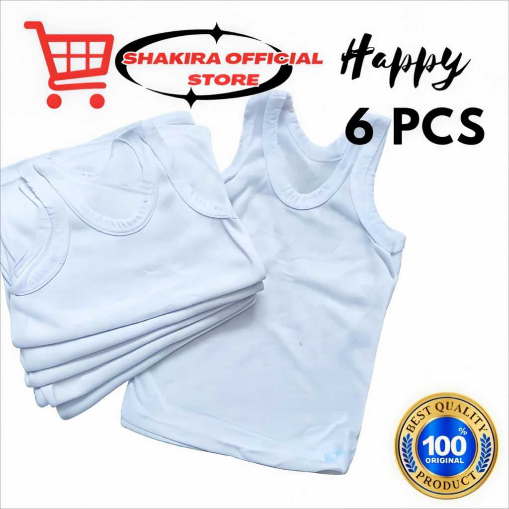 PLAIN WHITE SINGLET BOYS AND GIRLS SINGLET 1-17 ปี