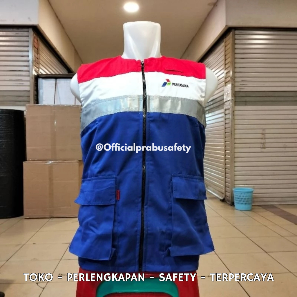 Pertamina Nomex IIIA Safety Vest คุณภาพ 100% - เสื้อกั๊กทํางานยี่ห้อ Pertamina Nomex