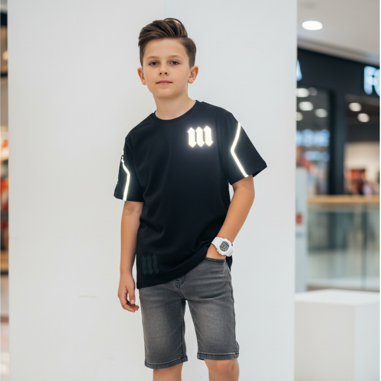 เสื้อยืดเด็ก Viral ล่าสุด สะท้อนแสง/Nyala Motif Unisex สําหรับเด็กผู้ชาย/เด็กหญิง อายุ 7-15 ปี Premi